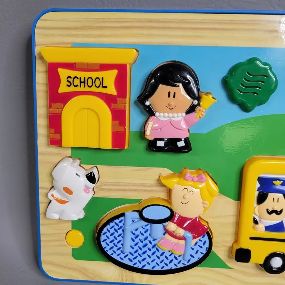 Electronic Wood Puzzle Child Guidance Radio Shack School